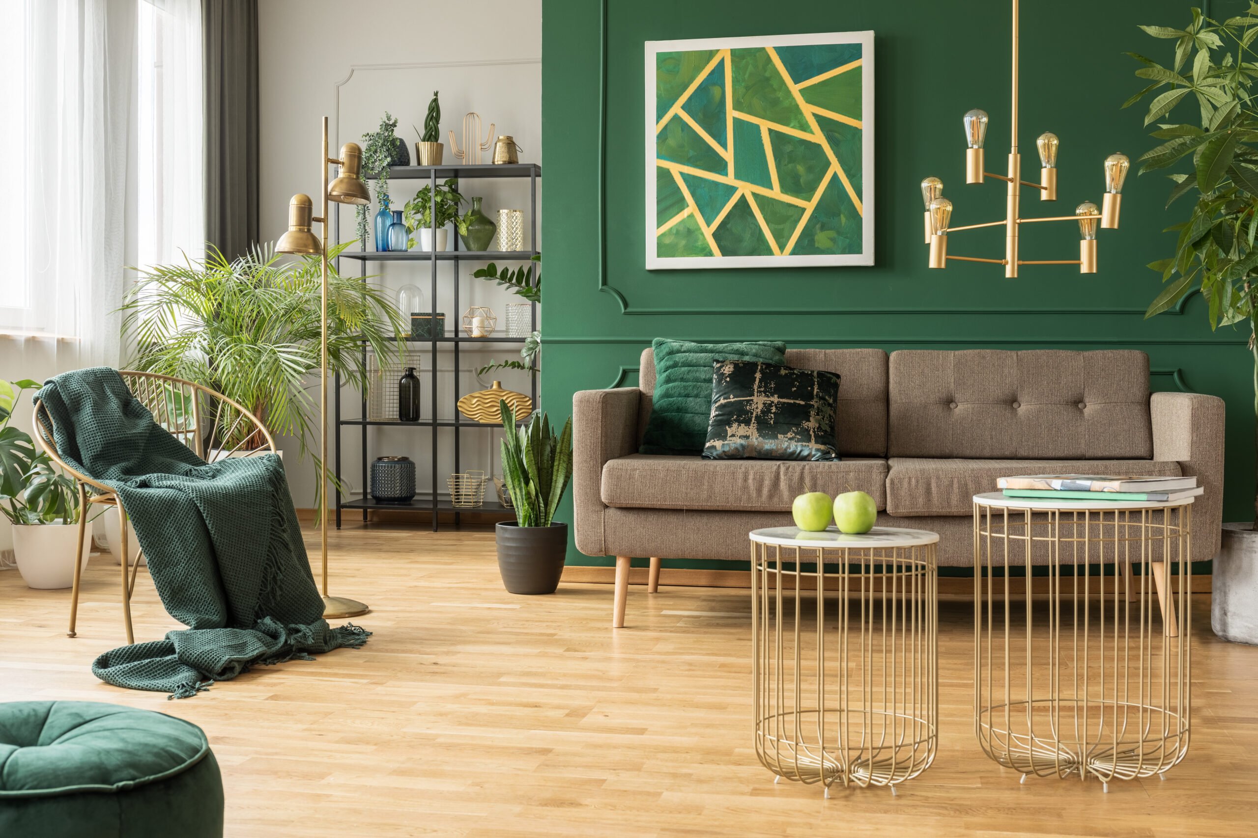 Nuanțe de verde în designul interior: cum le poți integra?