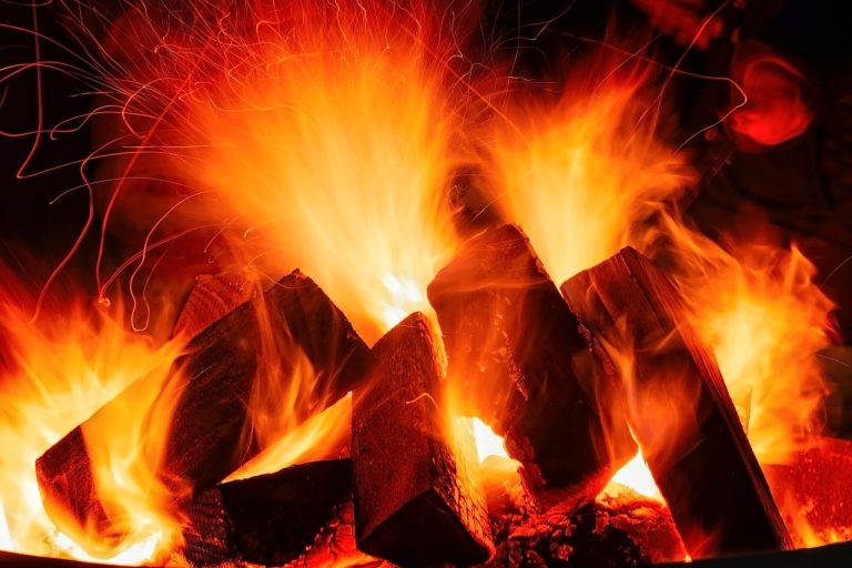 foc de tabara in gradina