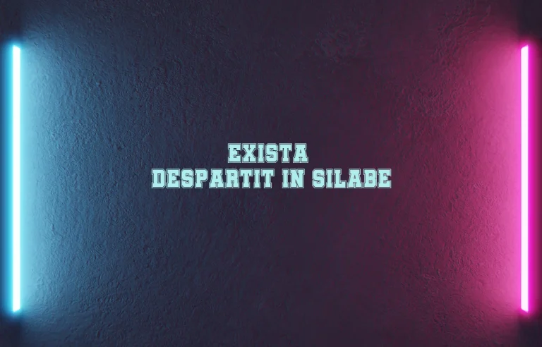 exista despartit in silabe