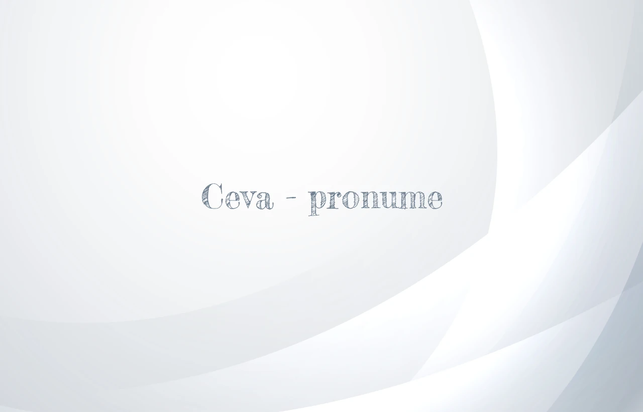 Ceva – pronume