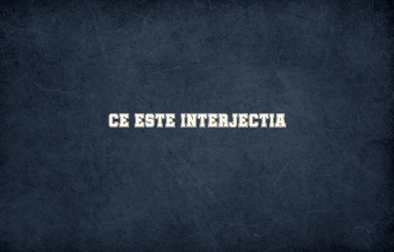 ce este interjectia