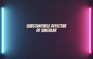 substantive defective de singular