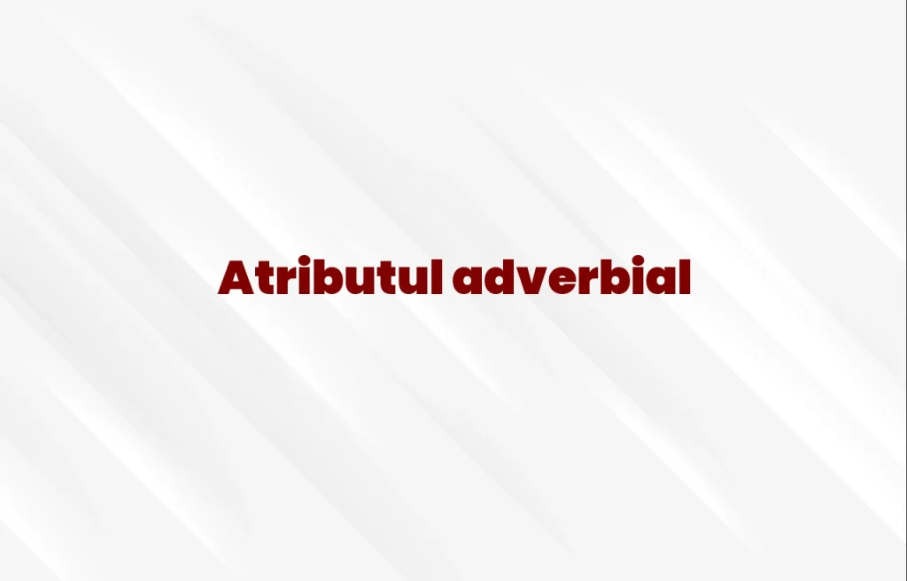 atribut adverbial