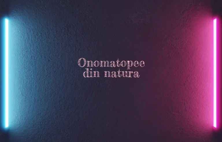 onomatopee din natura