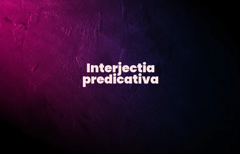 interjectie predicativa