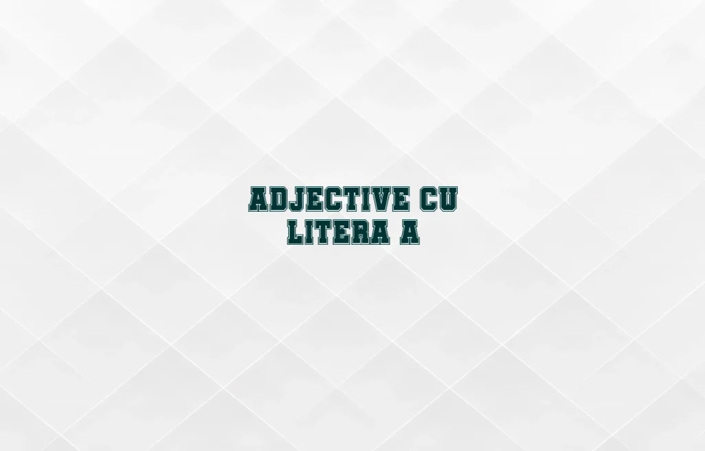 adjective cu a
