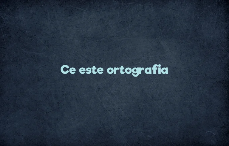 ce este ortografia
