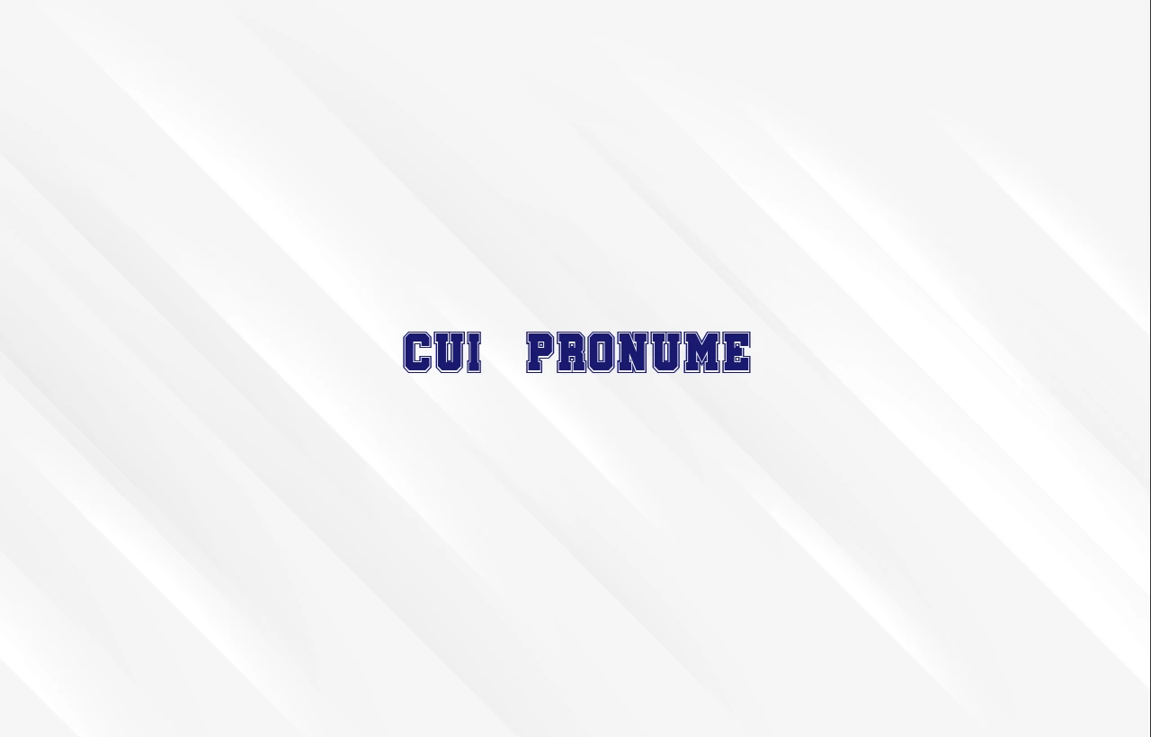 Cui – pronume