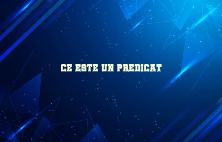 ce este un predicat