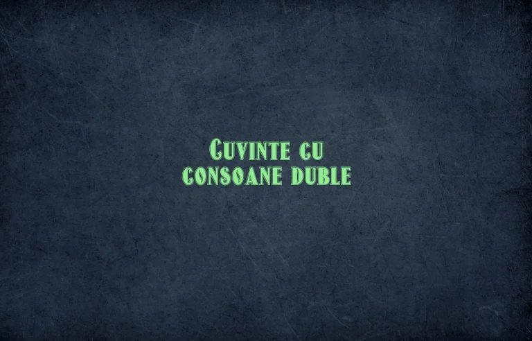 cuvinte cu consoane duble