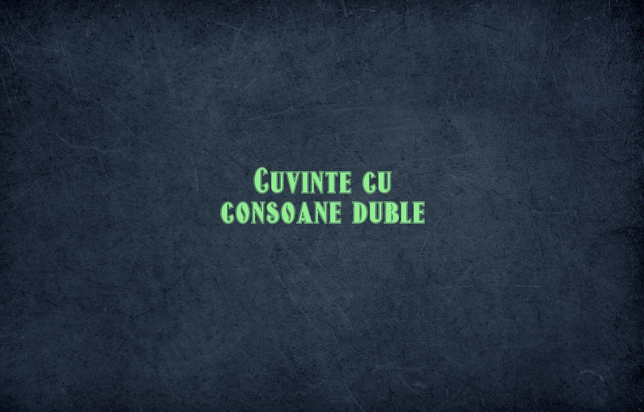 Cuvinte cu consoane duble