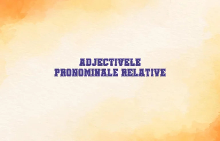 adjective pronominale relative