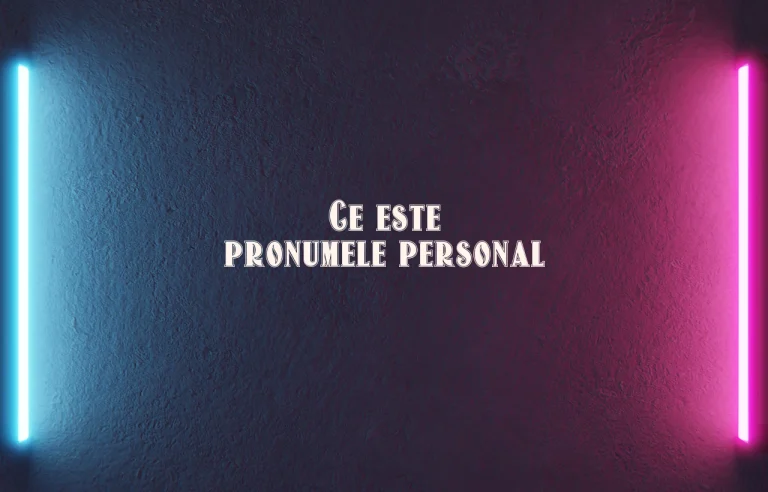 ce este pronumele personal