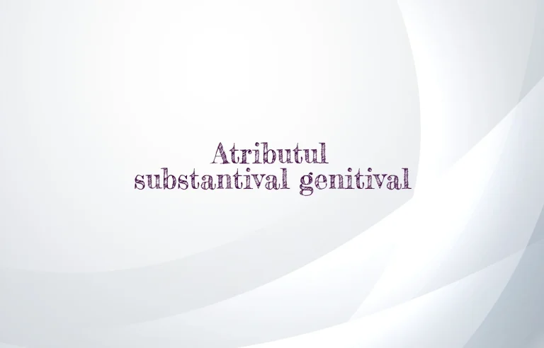 atribut substantival genitival