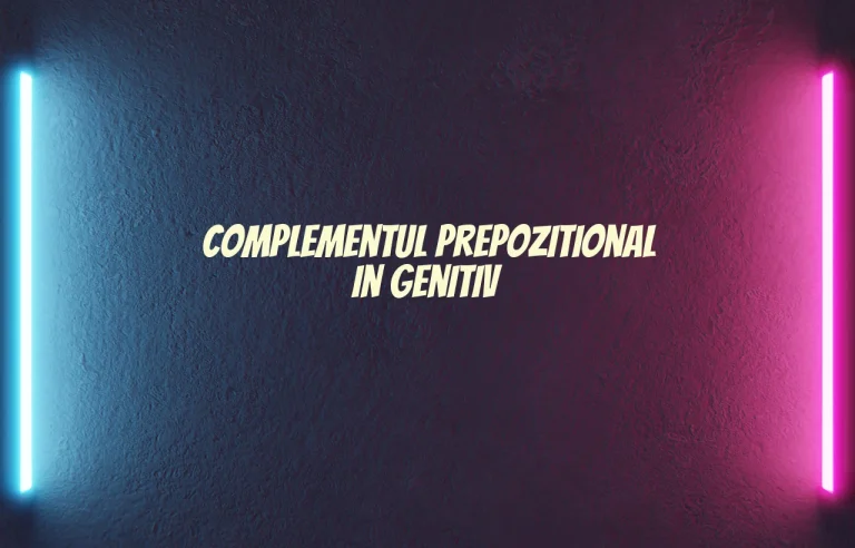 complement prepozitional in genitiv