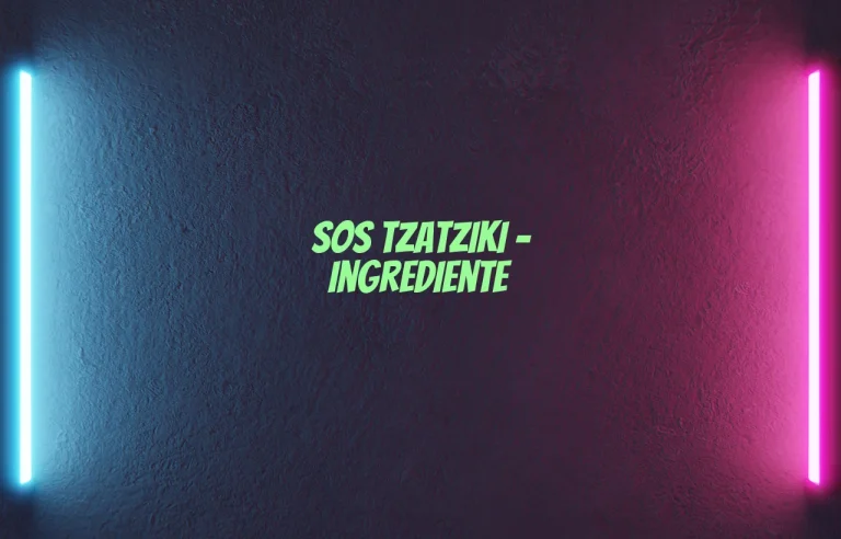 sos tzatziki ingrediente