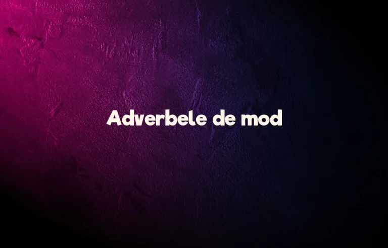 adverbe de mod