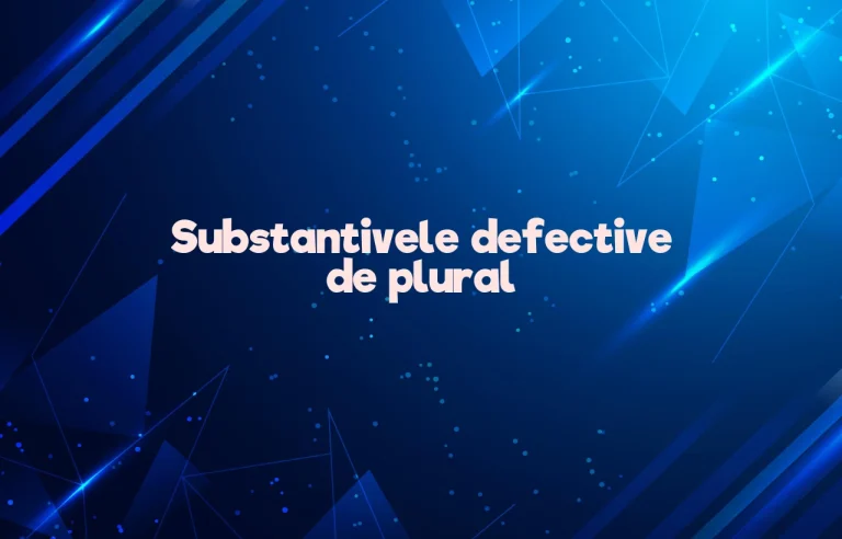 substantive defective de plural