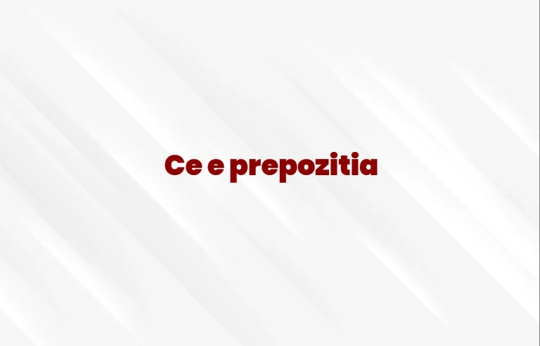 ce e prepozitia