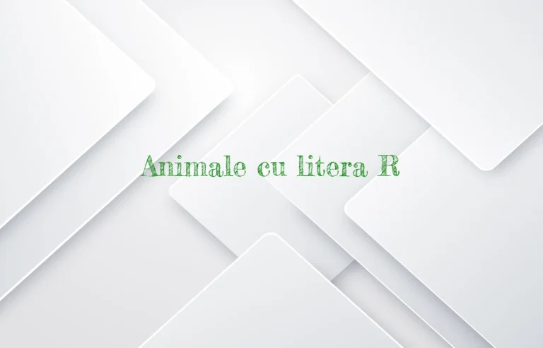 animale cu litera r