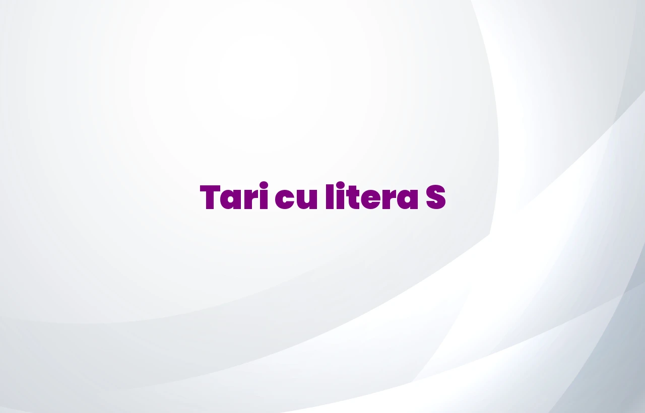 tari cu litera s