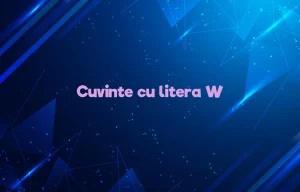 cuvinte cu litera w