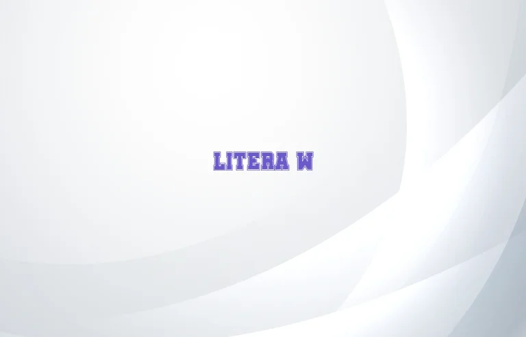 litera w