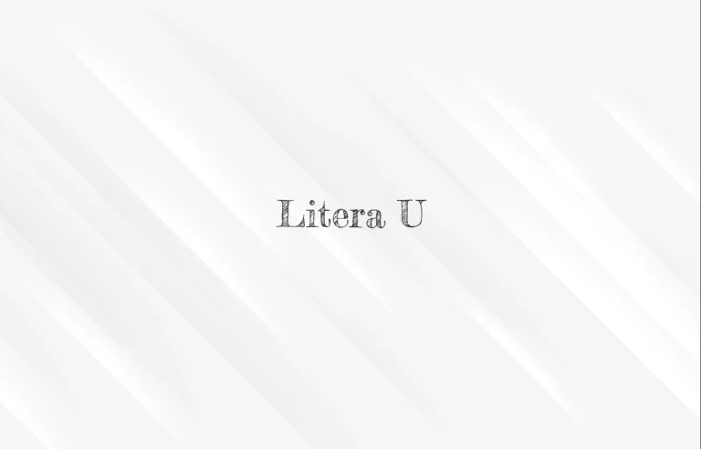 litera u