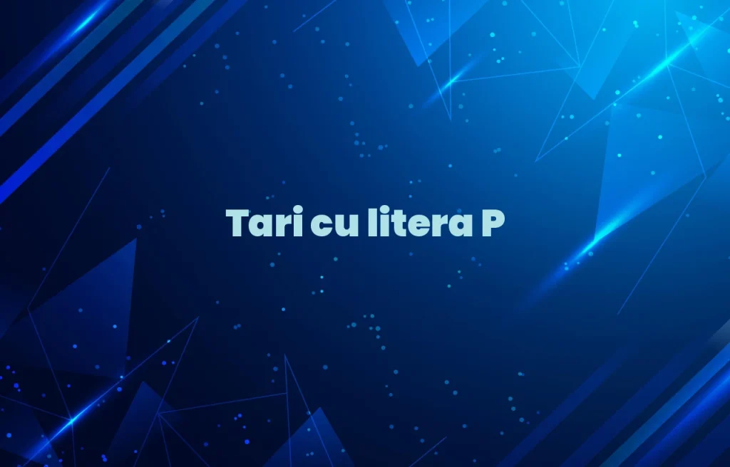 tari cu litera p