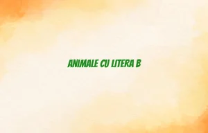 animale cu litera b