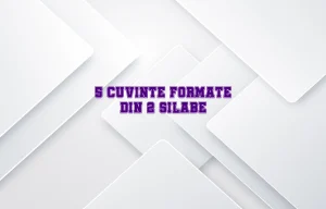 5 cuvinte formate din 2 silabe