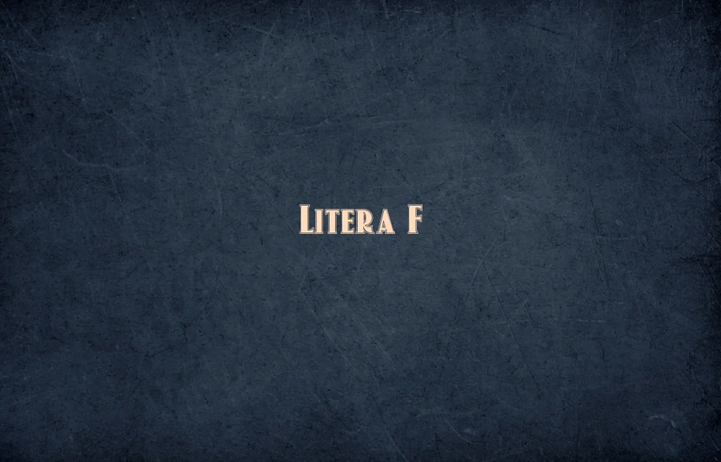 litera f
