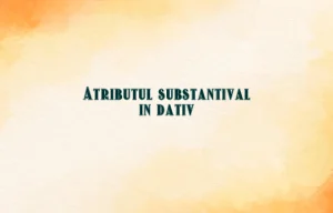atribut substantival in dativ
