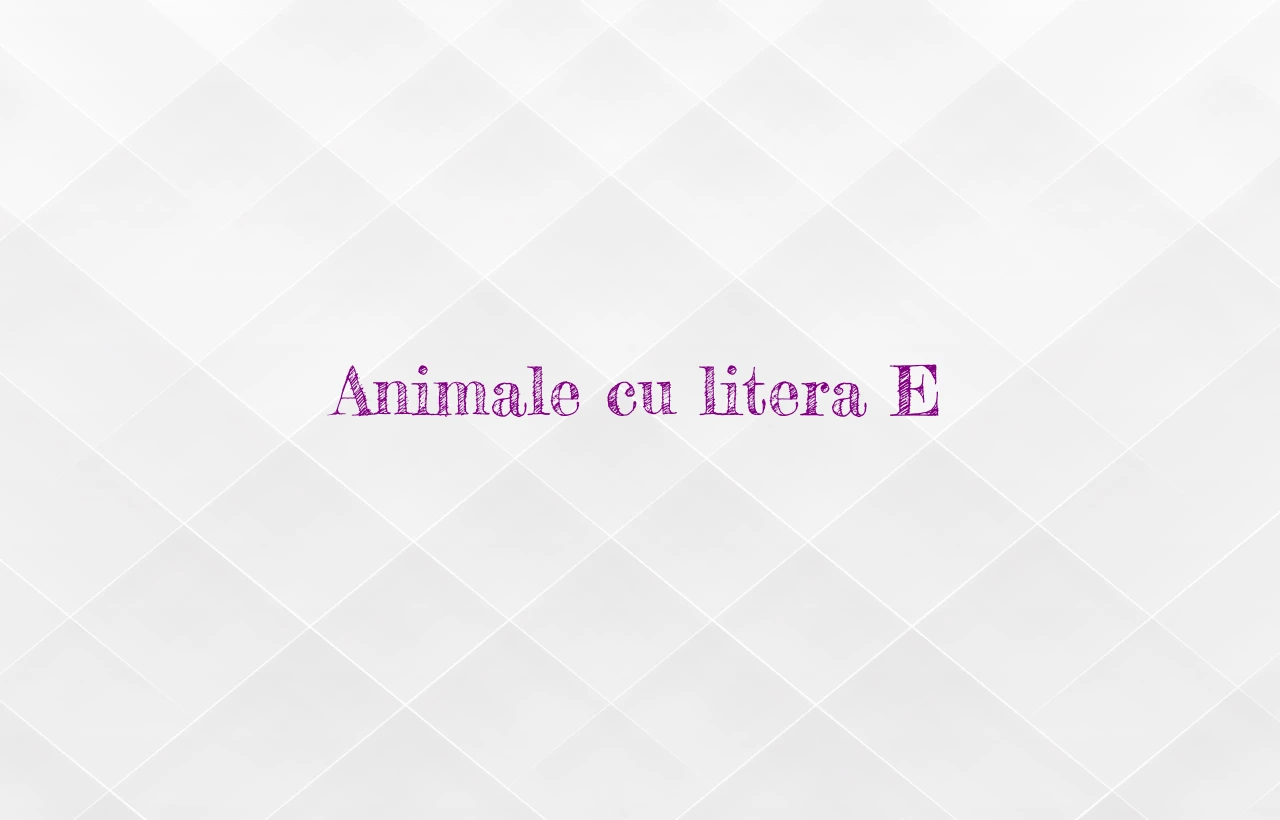 animale cu litera e