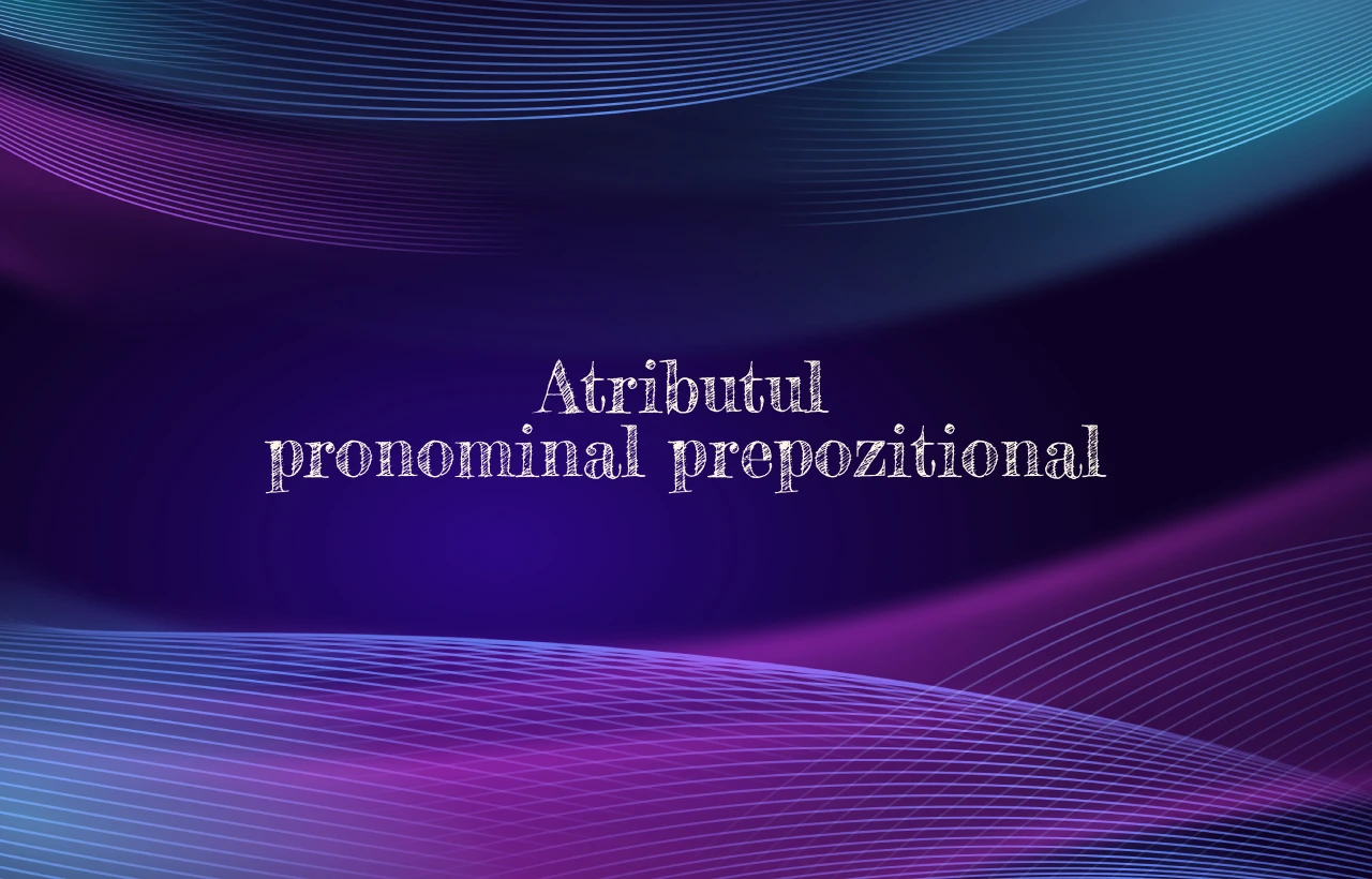 atribut pronominal prepozitional